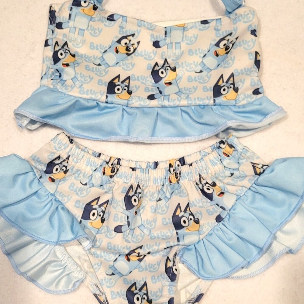 DISNEY Bluey Infant Girls Swimsuit Two-piece size XS 12-18 months